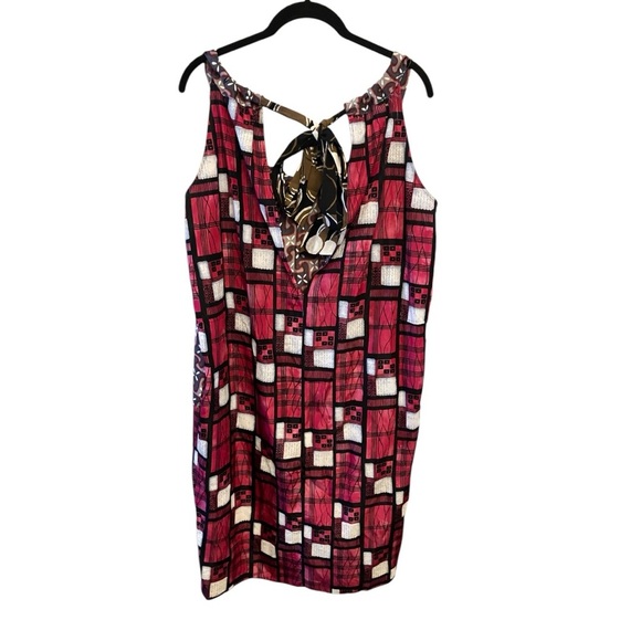 Marni Halter Mixed Prints Dress - Picture 2 of 9